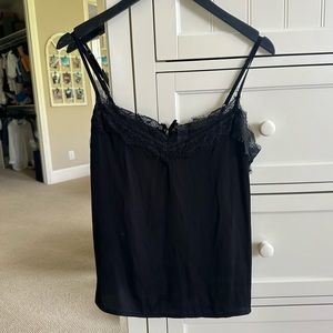 Hollister Black Blouse Tank with detailing | Size M